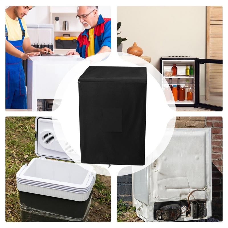 Outdoor Freezer Cover Chest Freezer Protection Dust Cover Oxford Fabric Wrap With Double Top Opening For Balcony Garden Patio