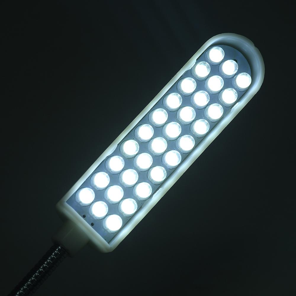 New 30 LED Sewing Machine Lamp 360 Flexible Adjustable Gooseneck Work Lamps Industrial Lights with Magnetic Base for Workbench