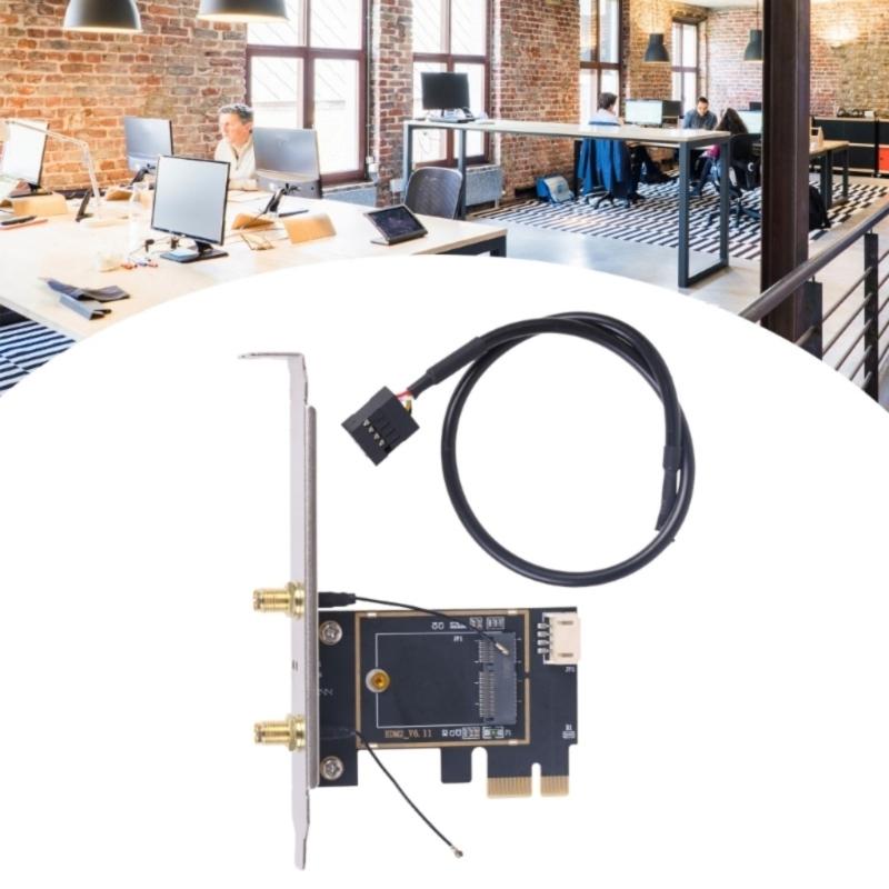 Drahtlose Netzwerkkarte Adapter M.2 NGFF zu PCIE WiFi Netzwerkkarte Konverter PCIE zu M.2 NGFF Karte Passiver Adapter