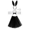 AXYD Rabbit Costume Easter Bunny Costume Set Bunny Cosplay Headband Tail Collar