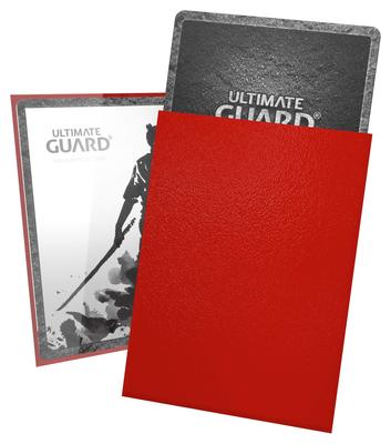 Ultimate Guard Katana Sleeve Standard Size 100 Card Sleeves Red