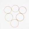 6Pcs/Set New Simple Gold Color Multilayer Bracelets Set For Women Fashion Twist Smooth Surface Bangle Jewelry Party Gift