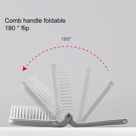 Foldable Comb Portable Travel Anti-Static Compact Pocket Hair Brush Foldable Massage Hair Comb Hair Styling Tool