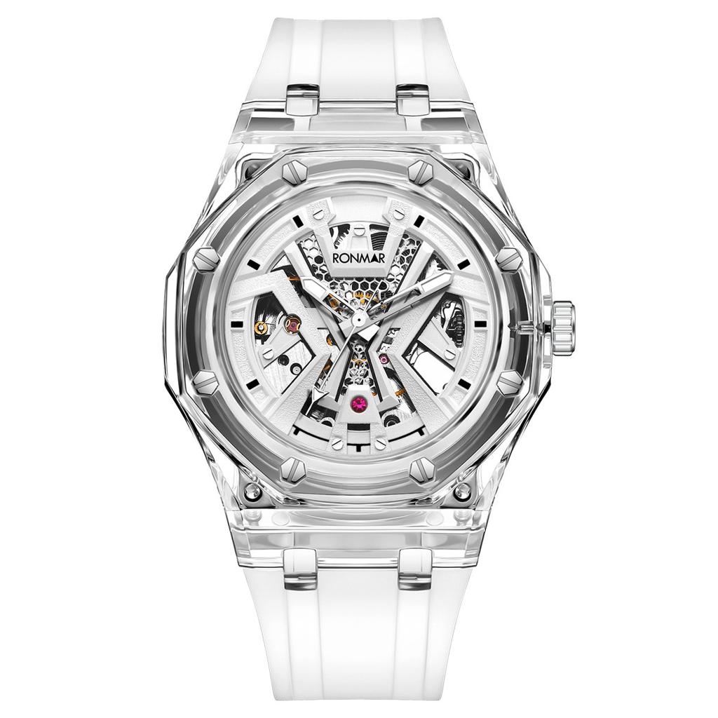 Automatic Mechanical Watch Glacier Transparent Case Waterproof Luminous Multi-Layer Three-Dimensional Hollow Mechanical Watch