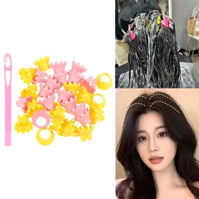 15/18 Stück Haarwurzel-Dauerwellenwickler Stäbe Lockenwickler Mit Haarhaken Haarroller Haarstyling-Werkzeuge Fluffy Hair Maker DIY Lockenwickler