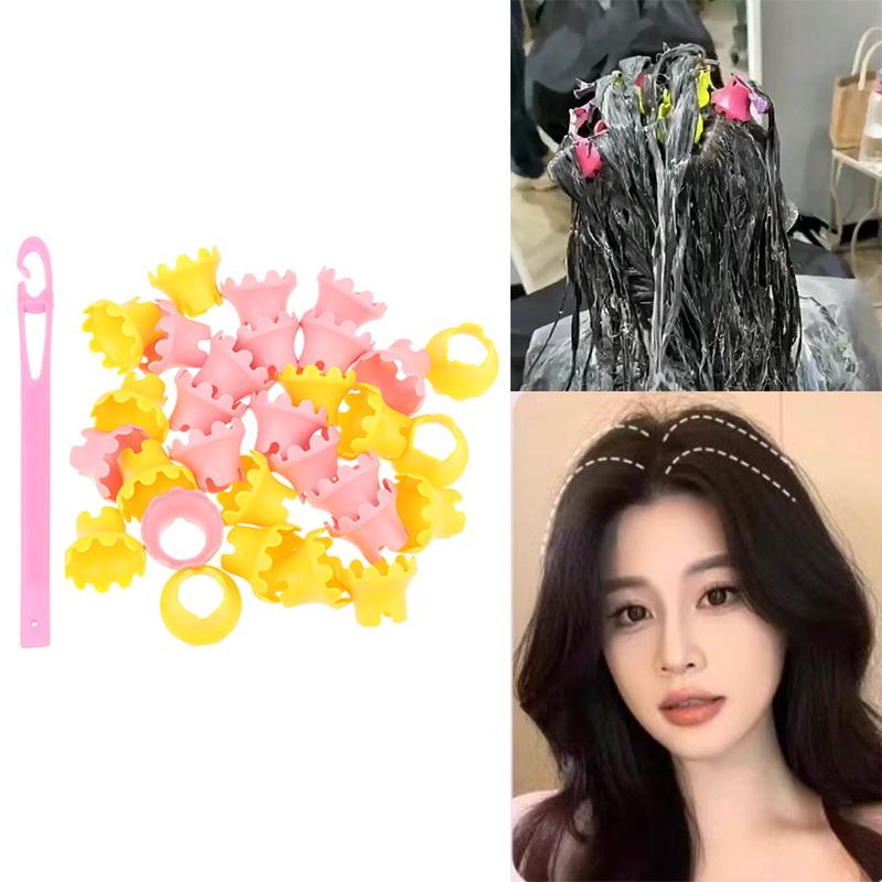 15/18 Stück Haarwurzel-Dauerwellenwickler Stäbe Lockenwickler Mit Haarhaken Haarroller Haarstyling-Werkzeuge Fluffy Hair Maker DIY Lockenwickler