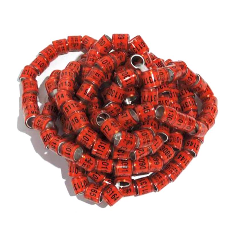 20Pcs Multicolor Practical Pigeon Foot Ring With Word Quality Durable Bird Ring