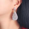Full Of Diamonds Catwalk Tassel Cold Wind Exaggerated Earrings Inlaid Zircon Earrings Banquet Dress Accessories