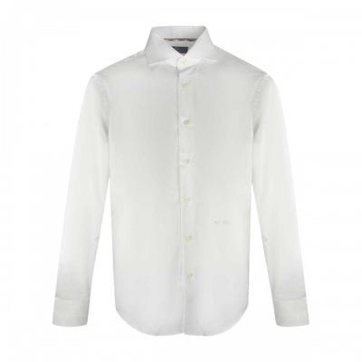 Aquascutum Men's Embroidered Logo Long-Sleeved Shirt
