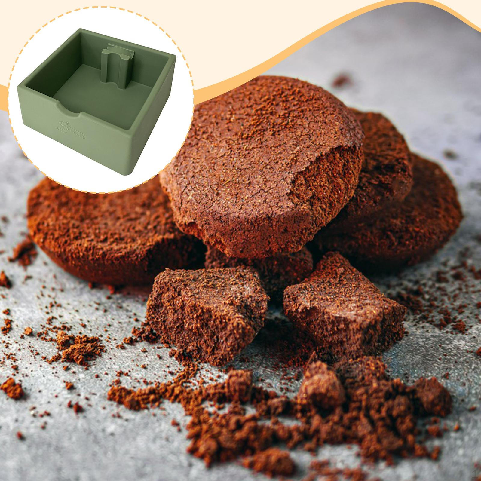 

Coffee Knock Ground Dump Bin Accessory Espresso Box for Cafe Shop зелений