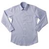 HITOYOSHI Easy Care Shirt Long Sleeve 10 Sizes Hitoyoshi Dress Shirt Cotton LB-W2 [Semi-Wide/Blue Twill/39-80] Men's 100%