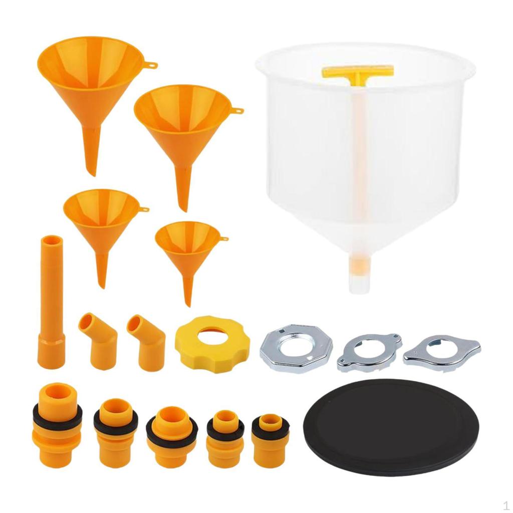 19 Pieces Leakproof Coolant Funnel Set with Adapters Radiator