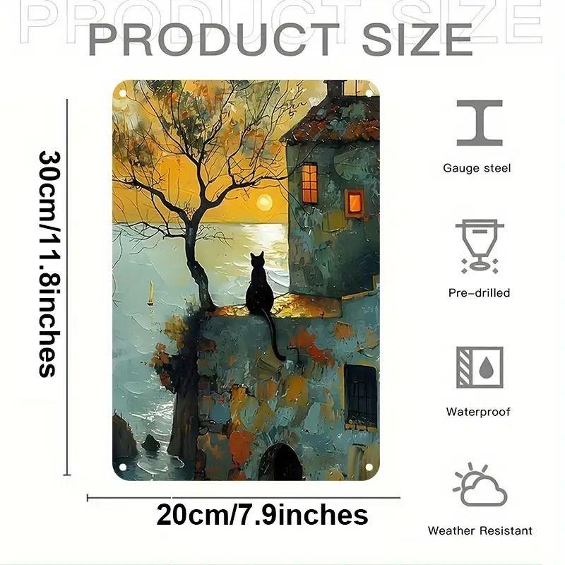 Retro Metal Animal Wall Art for Home Kitchen Farm Cafe Garden