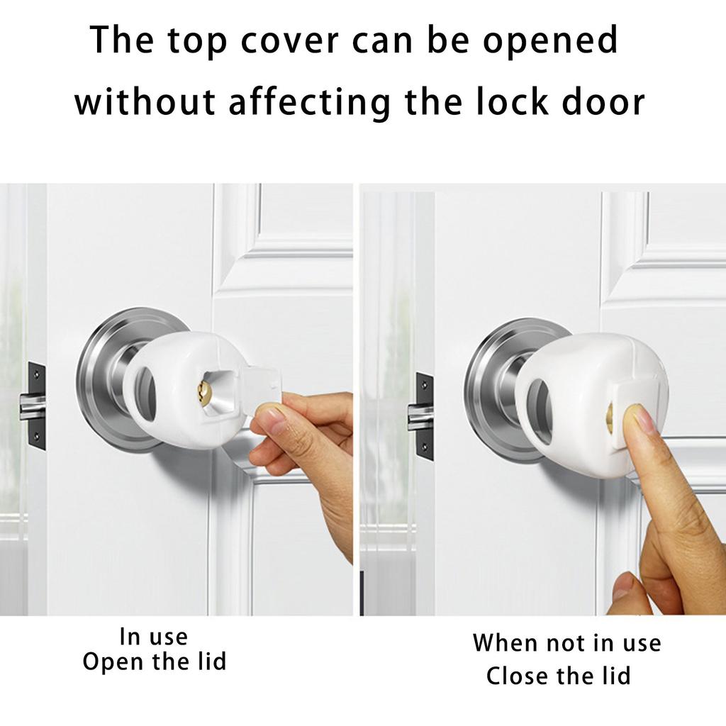 Baby Safety Door Knob Protective Cover Child Proof Designing Prevent Accidental Opening Enhancing Home Security