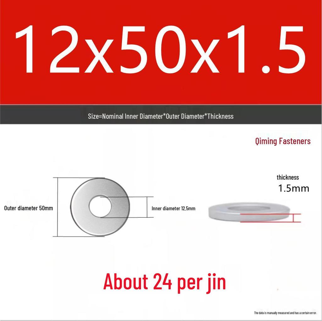 4.8 Grade Galvanized Iron Flat Washer M3-M40 Oversized Metal Screw Gasket Washer