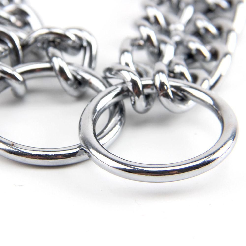 Kette Hunde Trainings Würgehalsband Verstellbar Doppelreihig Edelstahlkette Schlupfhalsband Stark & Langlebig Hunde Schlupf P Kette