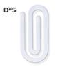 10 Pcs Sublimation Paper Clips Blank Acrylic Jumbo Paperclip for Heat Transfer DIY Paperclips for Bookmark Home School Office Supplies