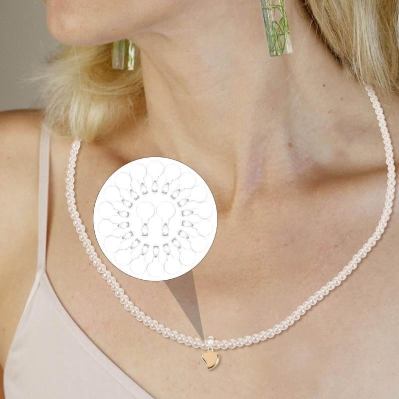 Packung mit 1000 transparenten Kunststoff-Halskettenhaken für Schmuckherstellung und Kunsthandwerk Transparente Halskettenhaken Großartig für DIY-Schmuck
