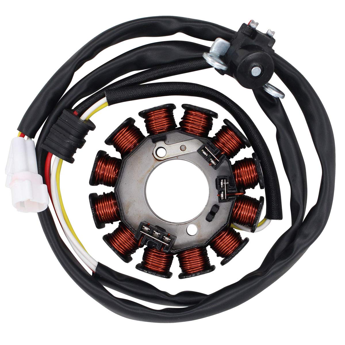 

Magneto Stator Coil For YAMAHA YFZ450 YFZ450S YFZ450T 2004-2013 OEM Part:5TG-81410-00,5TG-81410-01,5TG-81410-03-00, 5TG-81410-10 1 PC Stator