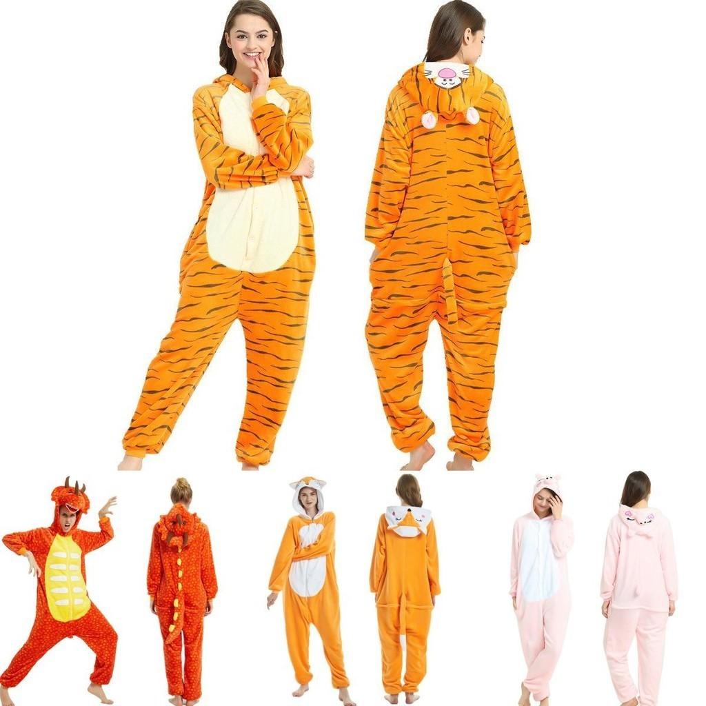 Luxuriös weicher Unisex Tier-Onesie-Jumpsuit für Erwachsene für ultimativen Lounge-Komfort