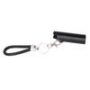 Lighter Holder Keychain with Spring Clip Retractable Metal Portable for Backpack Pocket Black