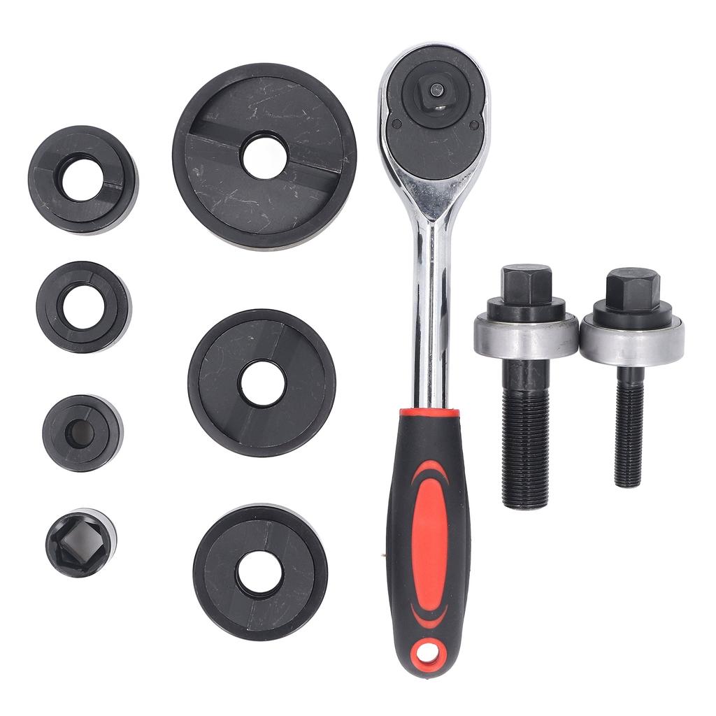 Ratchet Knockout Hole Punch Driver Kit 12?2 Inch Manual Ratchet Hole Cutter Tool