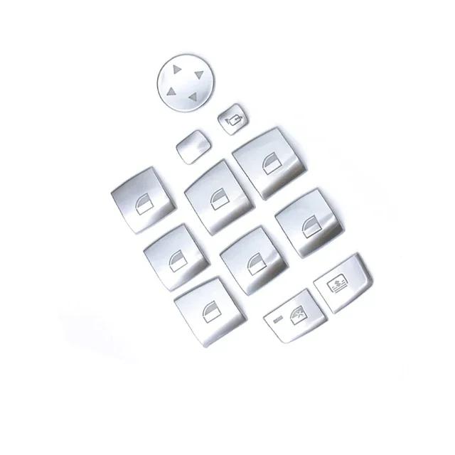 

New Inner Chrome Door Window Switch lifter buttons Covers Trim Interior Stickers for BMW 5 series F10 F18 525 528 2011+