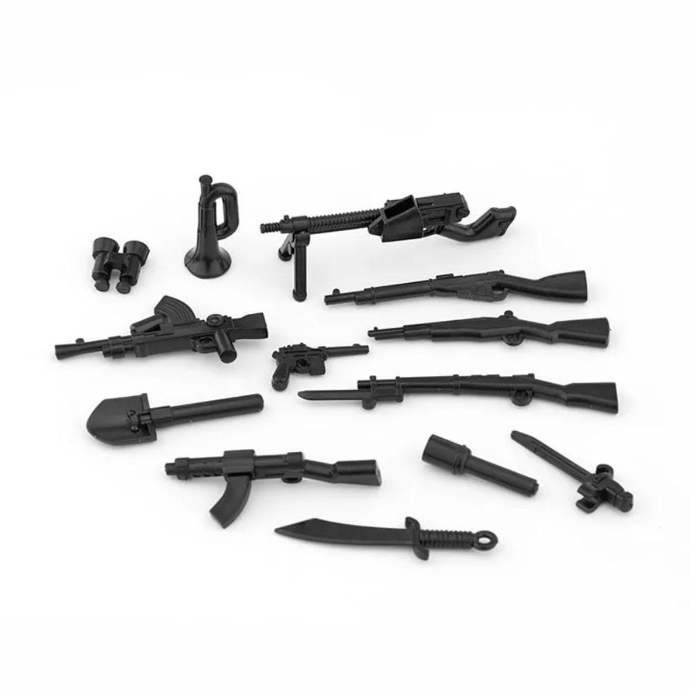 25/50/100/200Pcs Military SWAT Gun Cannon Building Blocks Weapon Army Police MOC Figure DIY Accessories Model Bricks DIY Toys