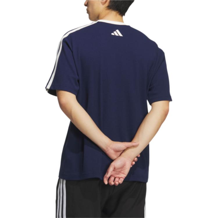 adidas SS25 Casual Loose Short Sleeve T-Shirt Men Tops KF2473