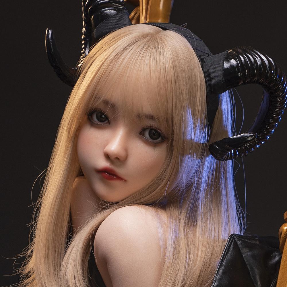 Replaceable TPE Head for Sex Dolls (Fits 130-180CM Bodies) - Upgrade Your Doll's Realism with a Wig-Compatible, Lifelike Head