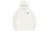 Li Ning Sports Fashion Collection Logo Print Hooded Loose Fit Fleece Lined Sweatshirt Unisex White AWDTC13-2