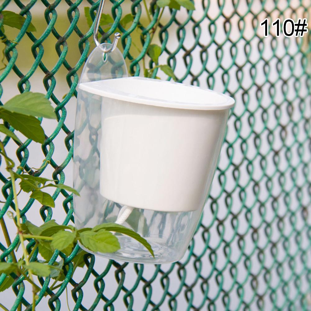 Window Boxes Lazy Planting Basket Transparent Flowerpot Pots Gardening Transparent Portable Round Self Watering Yard