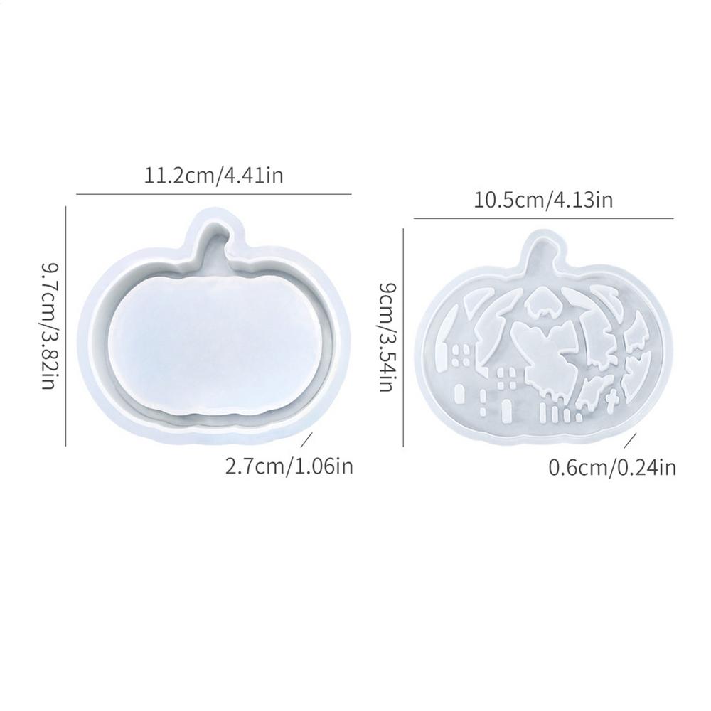 Pumpkin Silicone Mold Pumpkin Lamp Thanksgiving Silicone Molds Resin Casting Craft Supplies for Halloween Decorations Plaster