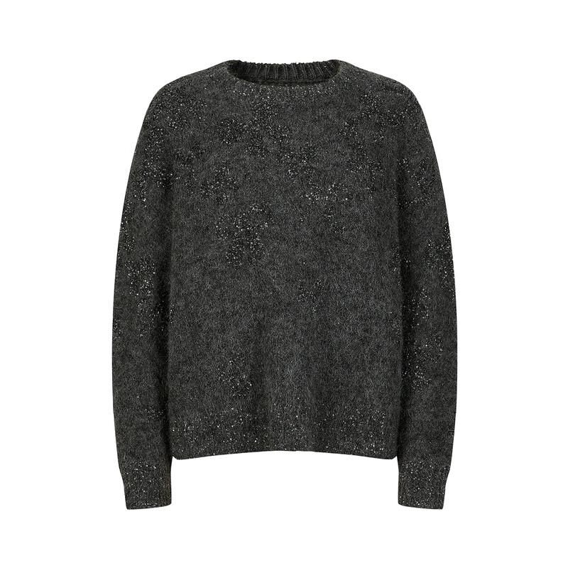 JUZI Annakou 'Stars' Women's Sequin Mohair Wool Knit Sweater