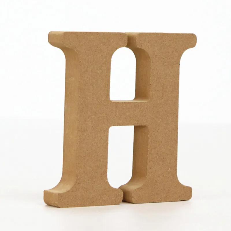 26-Letter Wooden Alphabet DIY 10cm Handicrafts Three-Dimensional Decorative Letters Sign Decorations Craft Supplies