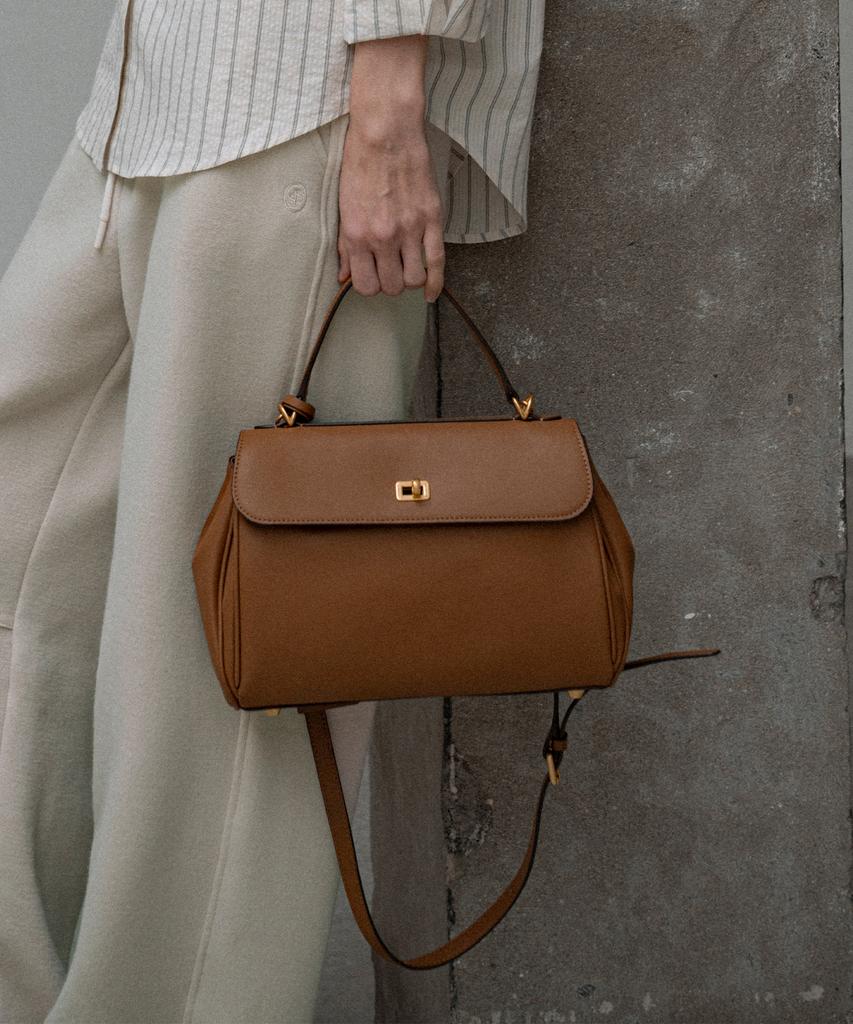 Siyazu Siac3061 Leather Michelle Bag S_Brown