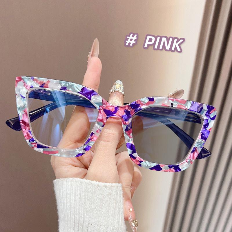

Flower Frame Photochromic Reading Glasses for Women Fashionable Cat Eye High-Definition Presbyopia Eyewear Diopter 0 To +4.0 0 розовый