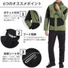 Arashiyama Rainwear Set for and More with Reflective Ideal for Outdoor and Typhoon Protection Men's Golf, Work, [Waterproof, Windproof, Lightweight,