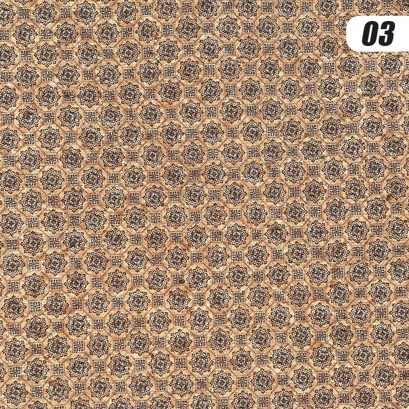 100x135cm Tkanina z nadrukiem korkowym Sztuczna skóra Wodoodporna Kolorowa Miękka Tkanina Korkowa Sofa Samochód Torba Dekor Mebli DIY Szycie Rzemiosło
