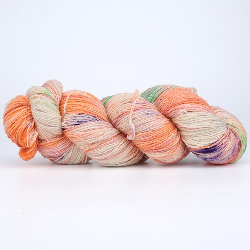100g 300Meters Handmade Dyed Wool Yarn for DIY Knitting&Crocheting Sweater Scarf Gradient Color Cotton Wool Yarn