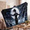 Warm Flannel BlanketEdward Scissorhands Soft Cozy Throw Blanket for Bedroom Couch