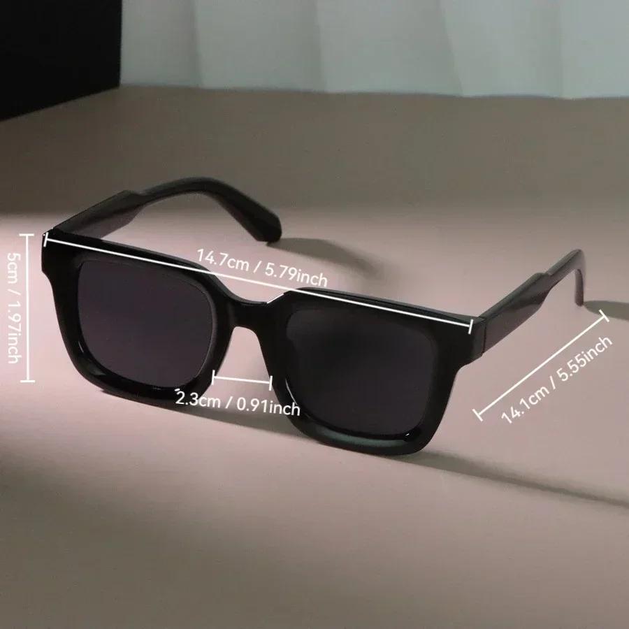 Mode Sonnenbrille Damen Herren Quadratisch Kunststoff Vintage Stilvoll Übergroß Damen Sonnenbrille Retro Urlaub