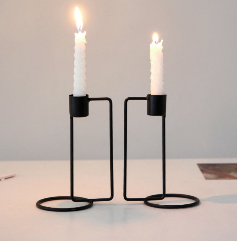 Irregular Shape Tabletop Candle Holders Metal Candle Stand New Candlelight Dinner Props Bedroom