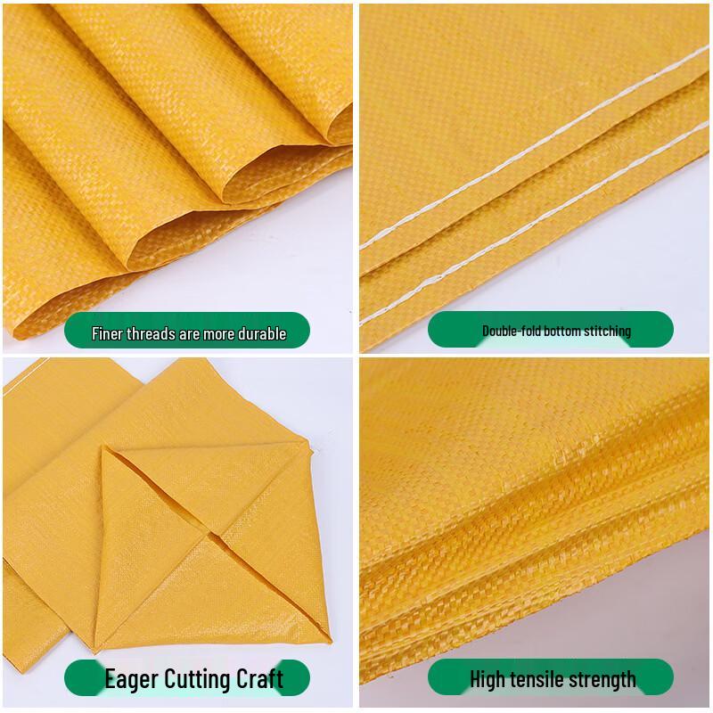 Bright Yellow Heavy-Duty Woven Moving & Packing Bags