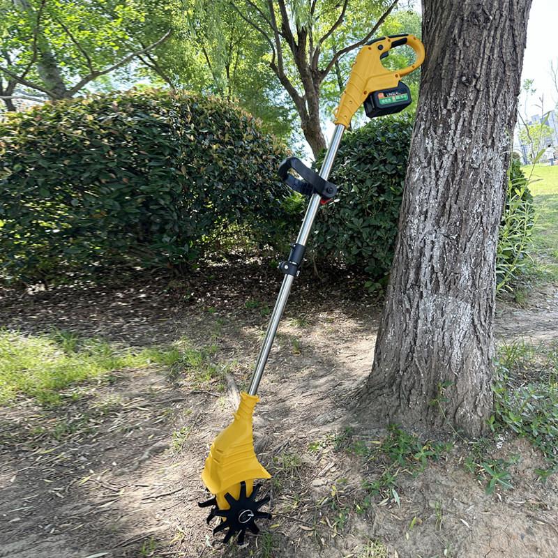 Cordless Electric Soil Loosening Machine Small Portable Agricultural Rotary Tiller Garden Folding Telescopic Loose Soil Wheel