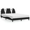 VidaXL Bed with Mattress, Upholstered Bed with Headboard Cushion, Double Bed, Adult Bed, Bedroom Furniture 3208801