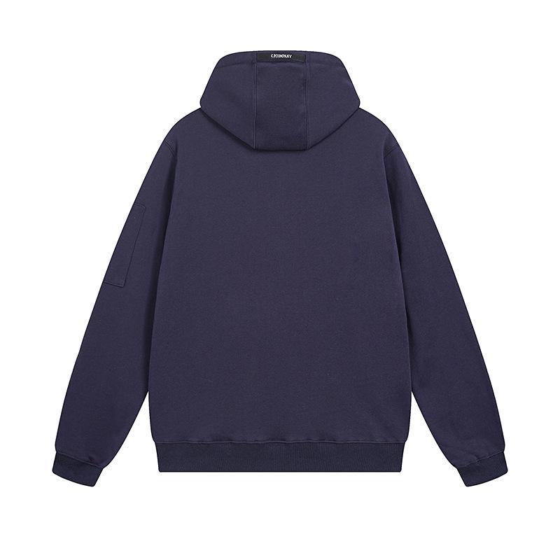 Jachetă Unisex CP Pioneer cu Fermoar și Buzunar pentru Lentile: Design Trendy Monocrom Toamnă/Iarnă