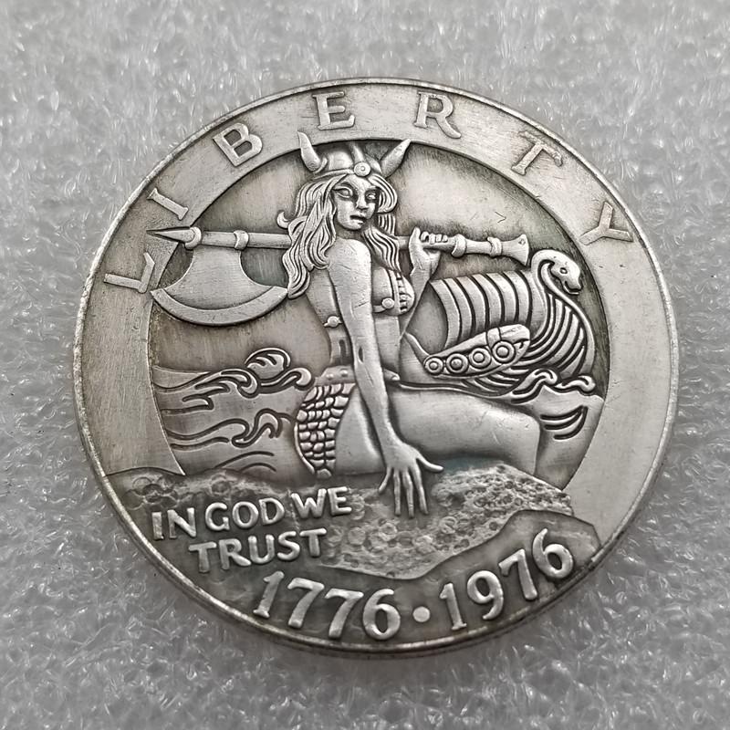 Antiker Wanderer Schädel Gedenksilberdollar H4619