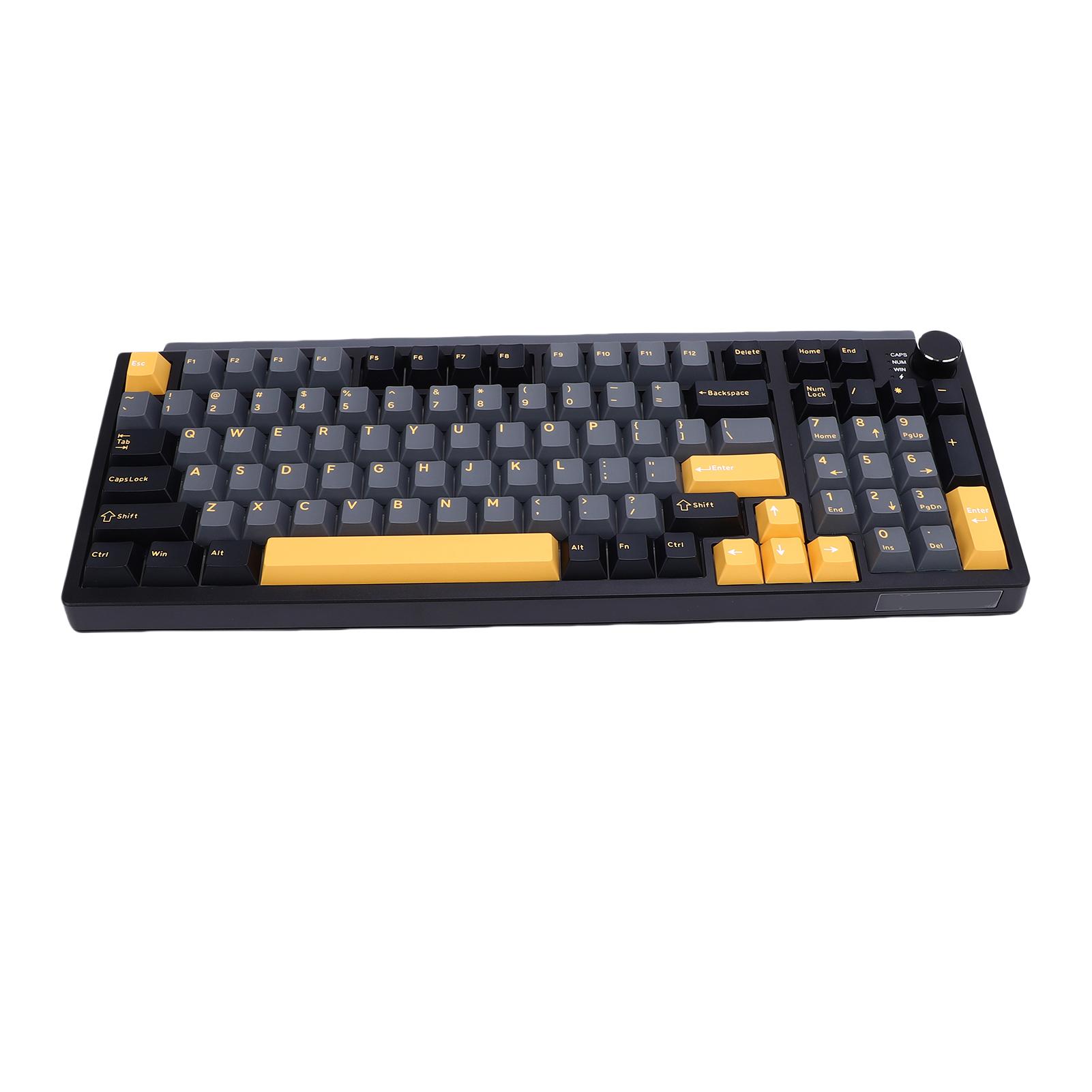 

Wireless Mechanical Keyboard BT 2.4G USB C Connection Hot Swappable Gaming Typing Keyboard RGB Backlit 75percent чёрный