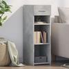 VidaXL Buffet Concrete Grey 30x42.5x93 Cm Engineered Wood, Cabinet, Sideboard, Storage Cabinet, Cupboard, 846309